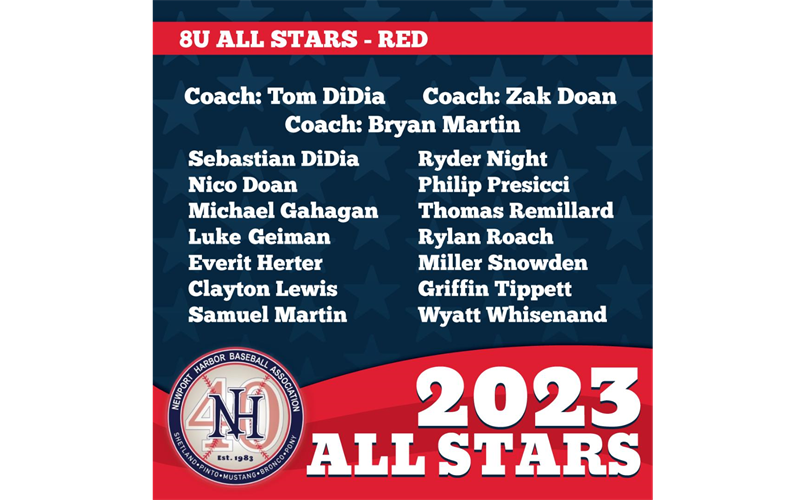 8U All Stars Red