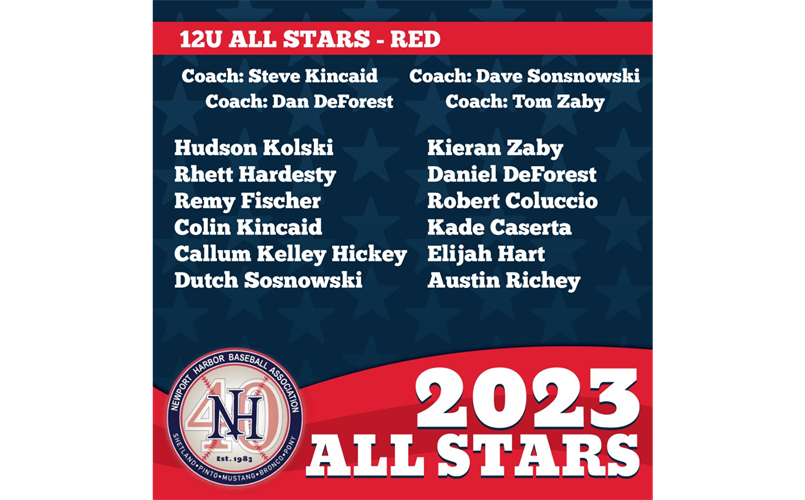 12U All Stars- Red