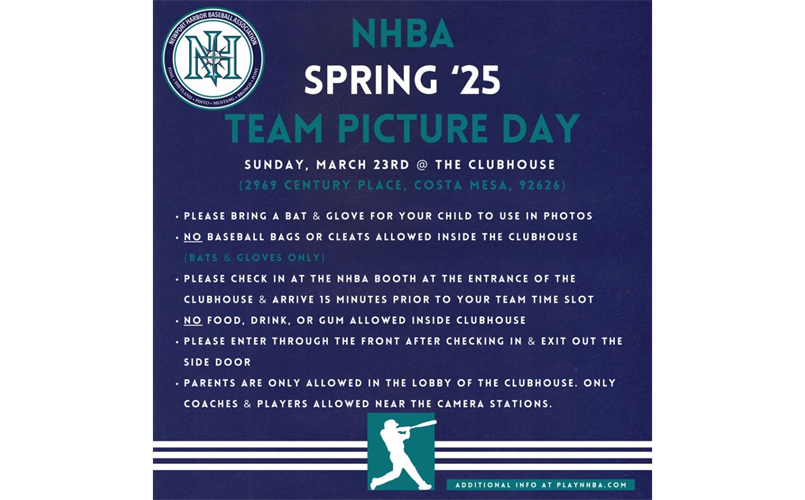 Picture Day - Sunday, 3/23