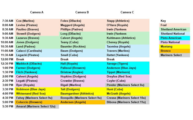 Picture Day Schedule
